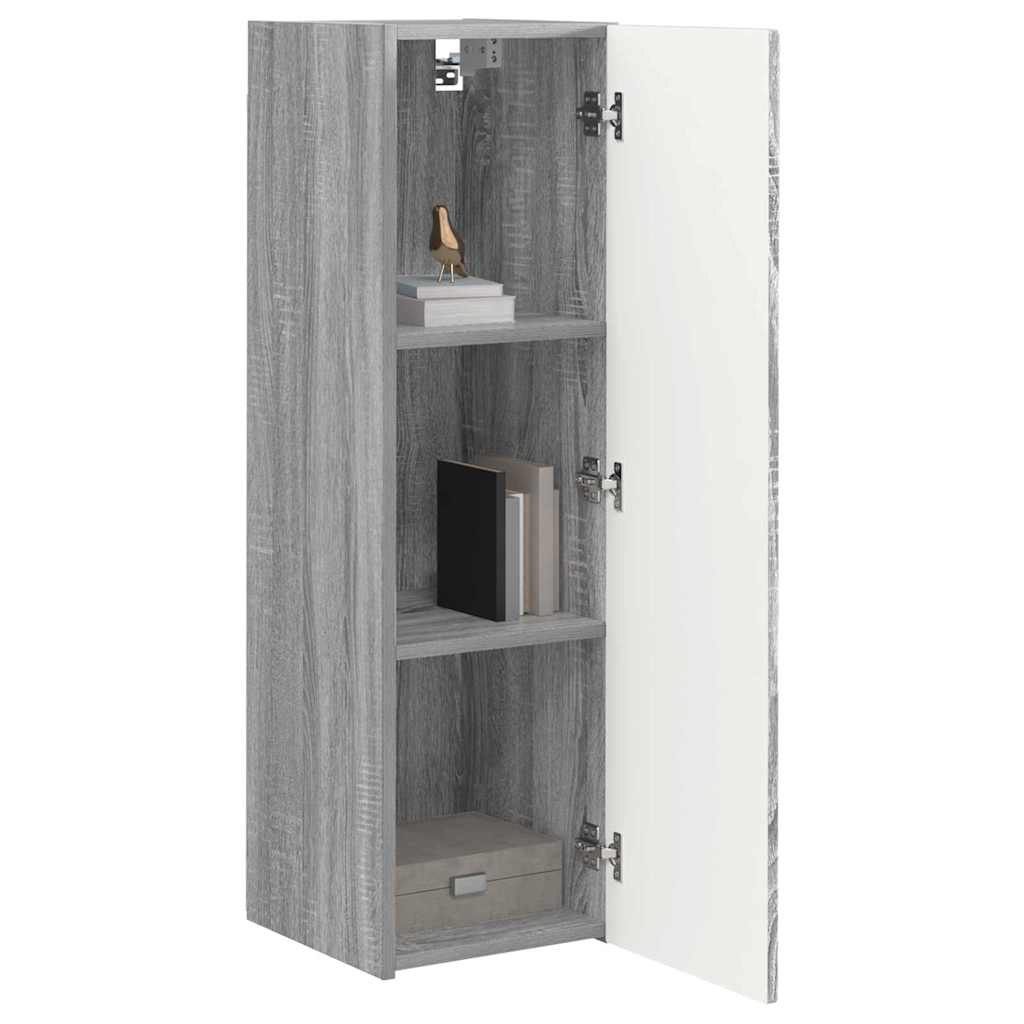 TV Wall Cabinet Grey Sonoma 30 x 31 x 100 cm Engineered Wood