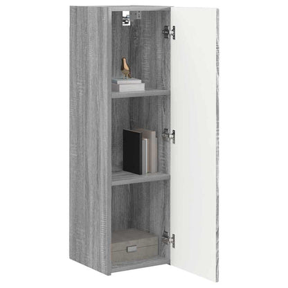 TV Wall Cabinet Grey Sonoma 30 x 31 x 100 cm Engineered Wood