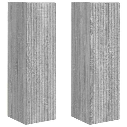 TV Wall Cabinet Wall-mounted 2 pcs Grey Sonoma 30 x 31 x 100 cm
