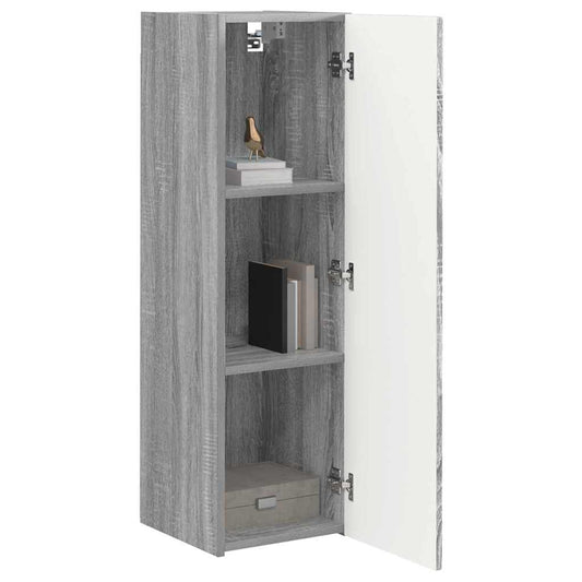 TV Wall Cabinet Wall-mounted 2 pcs Grey Sonoma 30 x 31 x 100 cm