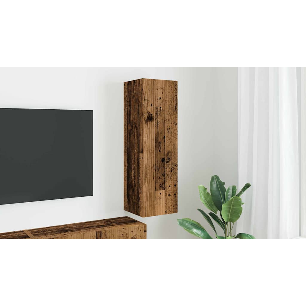 TV Wall Cabinet Old Wood 30 x 31 x 100 cm Engineered Wood
