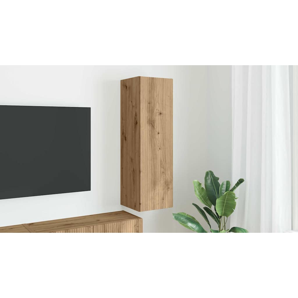TV Wall Cabinet Artisian Oak 30 x 31 x 100 cm Engineered Wood