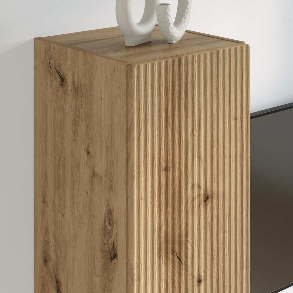 TV Wall Cabinet Artisian Oak 30 x 31 x 100 cm Engineered Wood