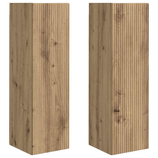 TV Wall Cabinet 2 pcs Artisian Oak 30 x 31 x 100 cm