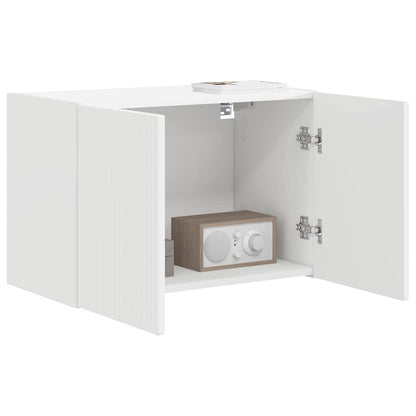 TV Wall Cabinet White 59.5 x 31 x 40 cm Engineered Wood