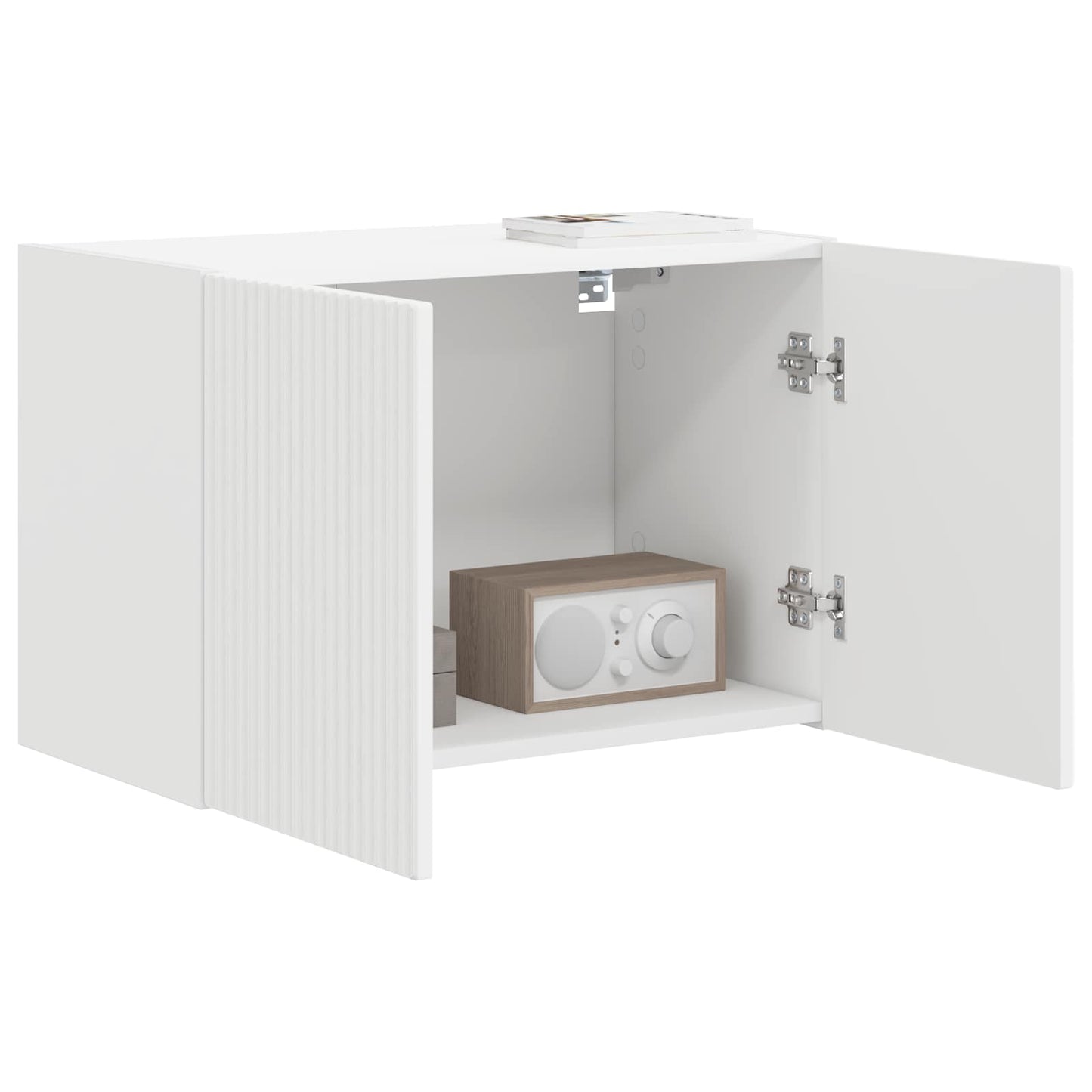 TV Wall Cabinet White 59.5 x 31 x 40 cm Engineered Wood