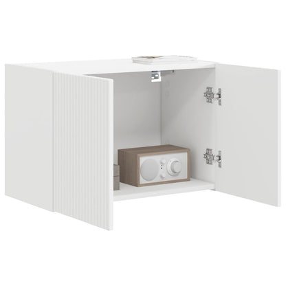 TV Wall Cabinet White 59.5 x 31 x 40 cm Engineered Wood