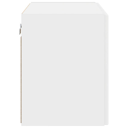 TV Wall Cabinet White 59.5 x 31 x 40 cm Engineered Wood