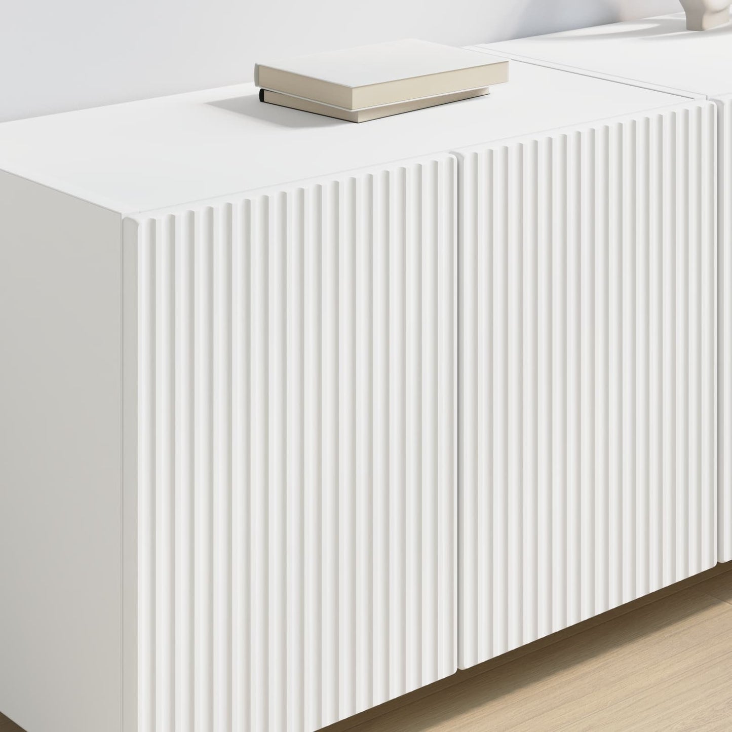 TV Wall Cabinet 2 pcs White 59.5 x 31 x 40 cm Engineered Wood