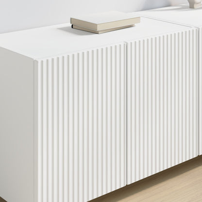 TV Wall Cabinet 2 pcs White 59.5 x 31 x 40 cm Engineered Wood