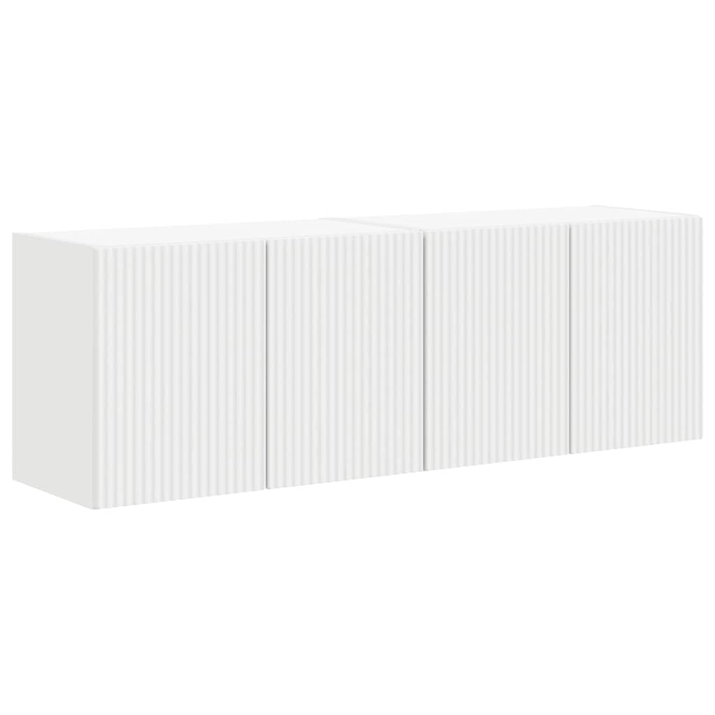 TV Wall Cabinet 2 pcs White 59.5 x 31 x 40 cm Engineered Wood