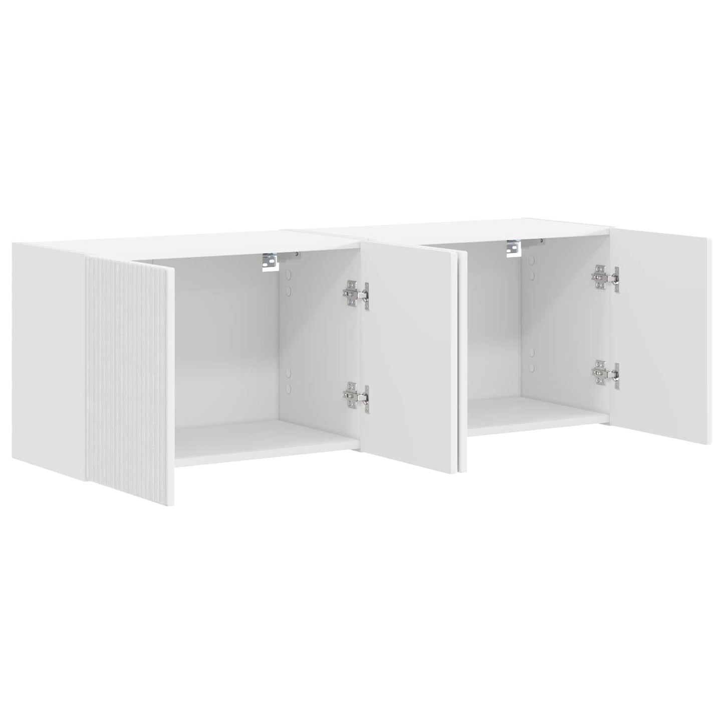 TV Wall Cabinet 2 pcs White 59.5 x 31 x 40 cm Engineered Wood