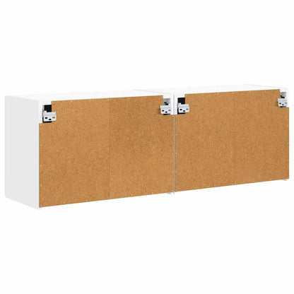TV Wall Cabinet 2 pcs White 59.5 x 31 x 40 cm Engineered Wood