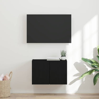 TV Wall Cabinet Black 59.5 x 31 x 40 cm Engineered Wood