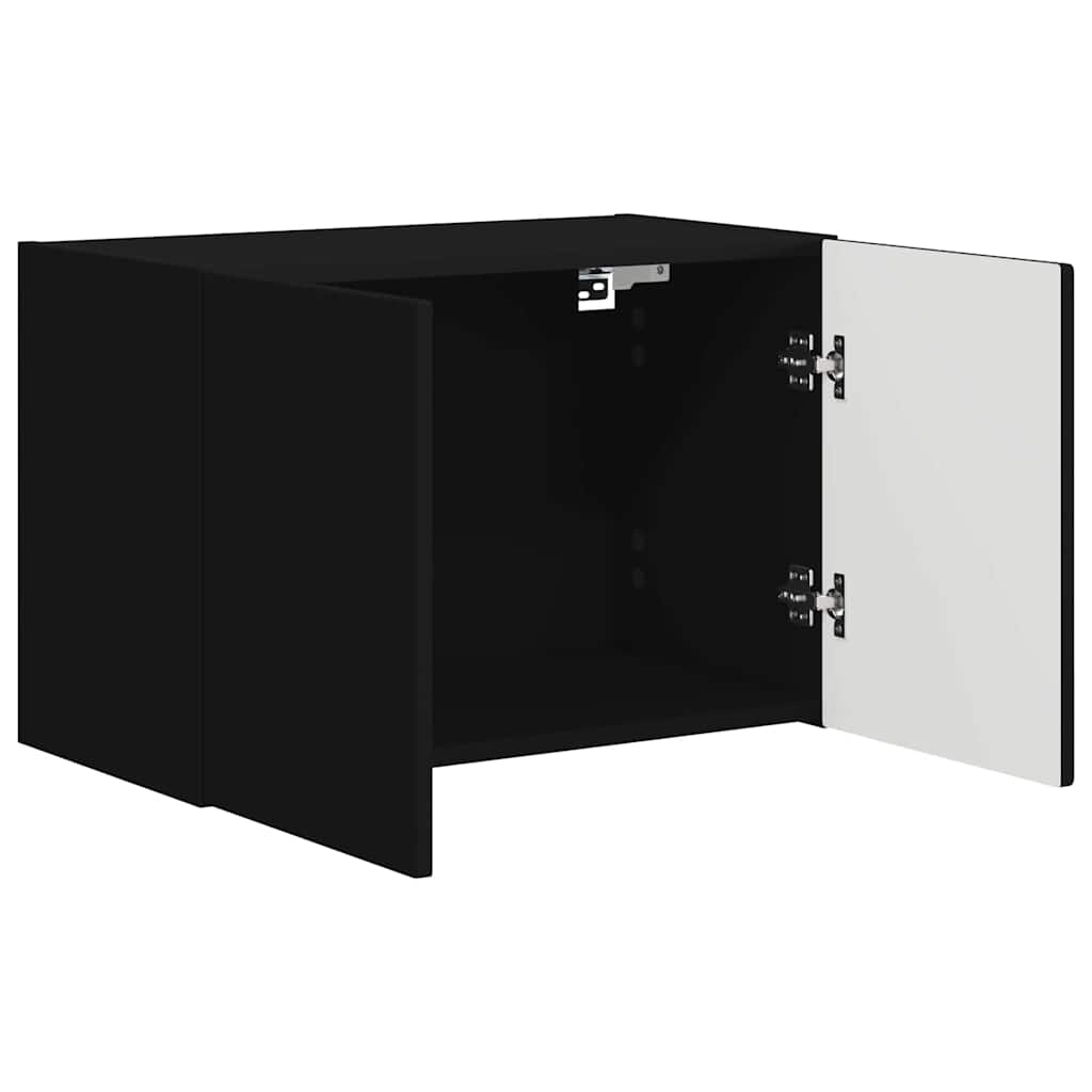 TV Wall Cabinet Black 59.5 x 31 x 40 cm Engineered Wood