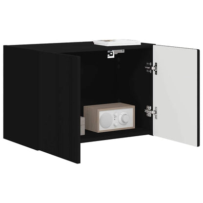 TV Wall Cabinet Black 59.5 x 31 x 40 cm Engineered Wood