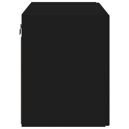 TV Wall Cabinet Black 59.5 x 31 x 40 cm Engineered Wood