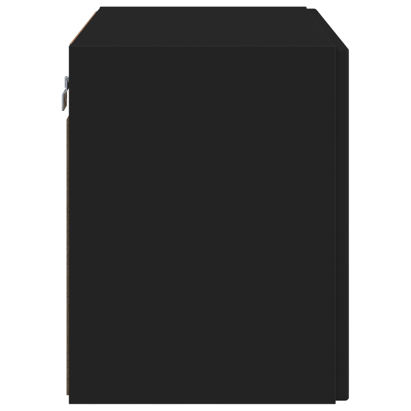 TV Wall Cabinet Black 59.5 x 31 x 40 cm Engineered Wood