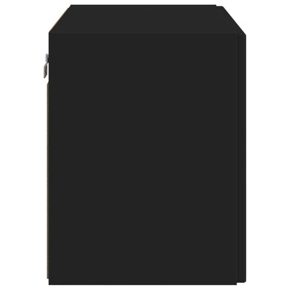 TV Wall Cabinet Black 59.5 x 31 x 40 cm Engineered Wood