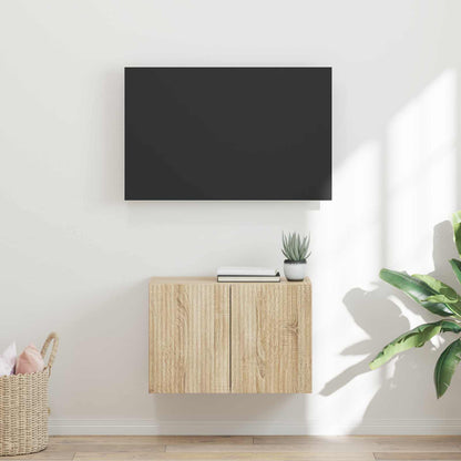 TV Wall Cabinet Sonoma Oak 59.5 x 31 x 40 cm Engineered Wood