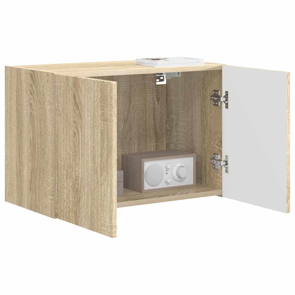 TV Wall Cabinet Sonoma Oak 59.5 x 31 x 40 cm Engineered Wood