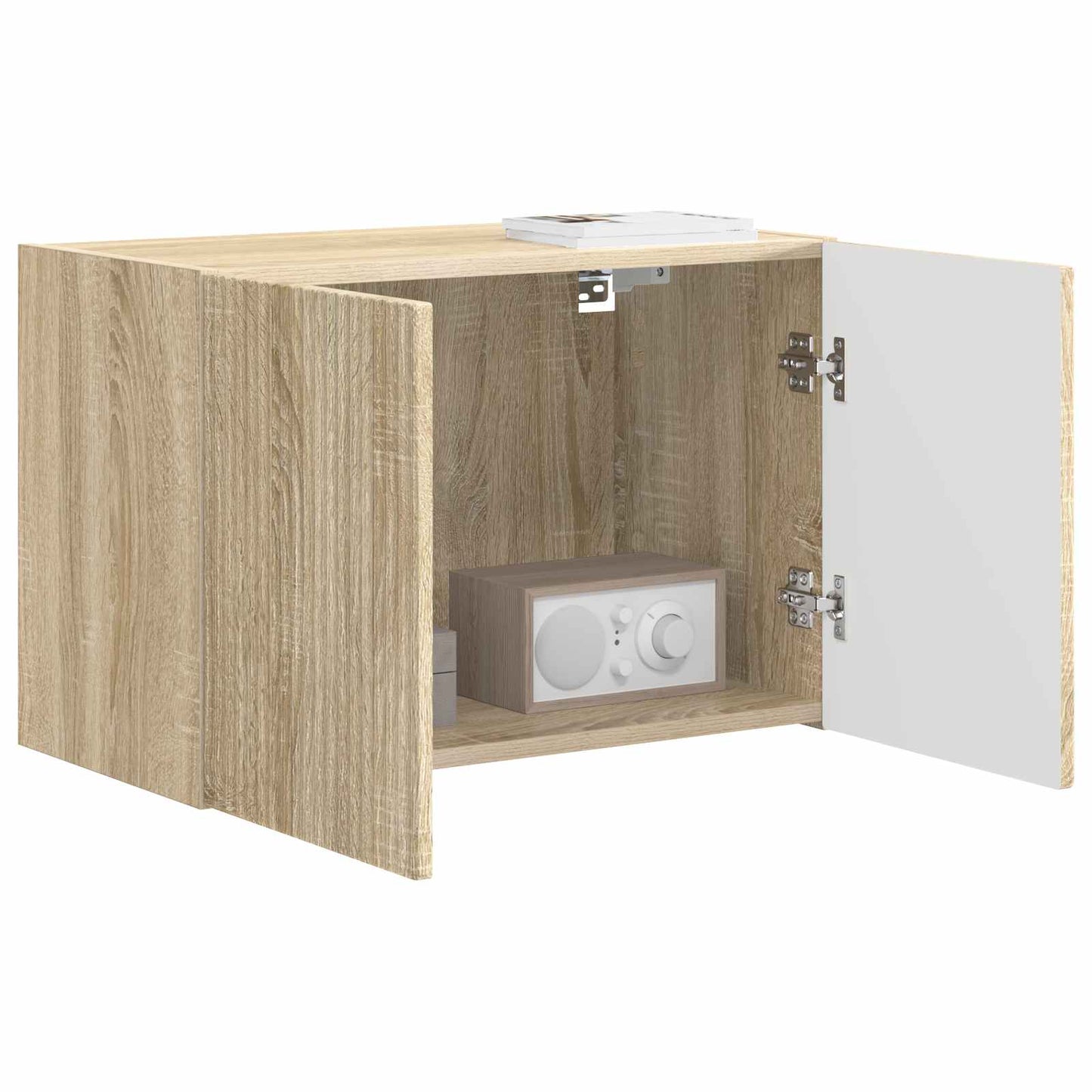 TV Wall Cabinet Sonoma Oak 59.5 x 31 x 40 cm Engineered Wood