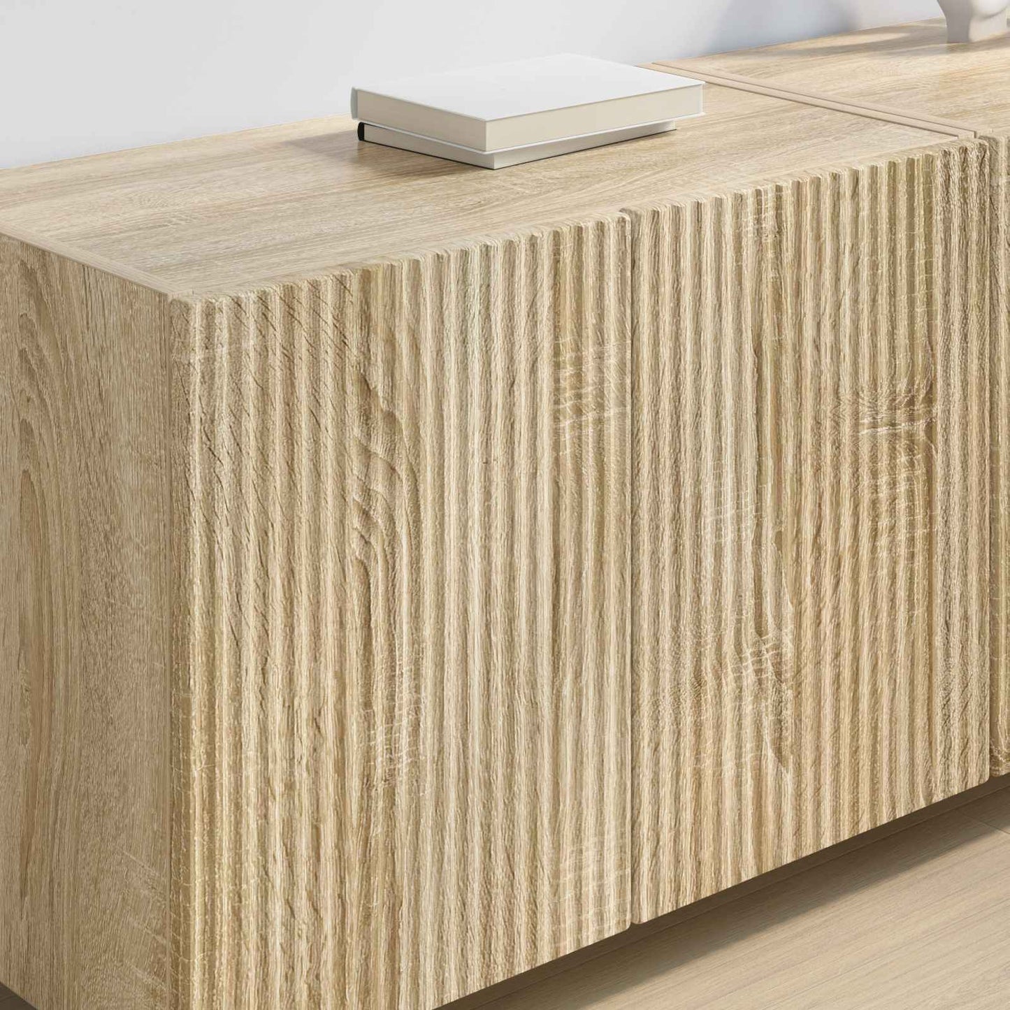 TV Wall Cabinet Wall-mounted 2 pcs Sonoma Oak 59.5 x 31 x 40 cm