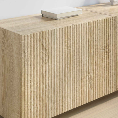 TV Wall Cabinet Wall-mounted 2 pcs Sonoma Oak 59.5 x 31 x 40 cm