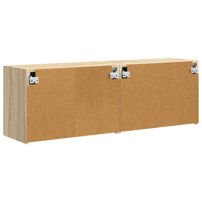 TV Wall Cabinet Wall-mounted 2 pcs Sonoma Oak 59.5 x 31 x 40 cm