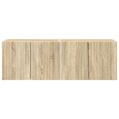 TV Wall Cabinet Wall-mounted 2 pcs Sonoma Oak 59.5 x 31 x 40 cm