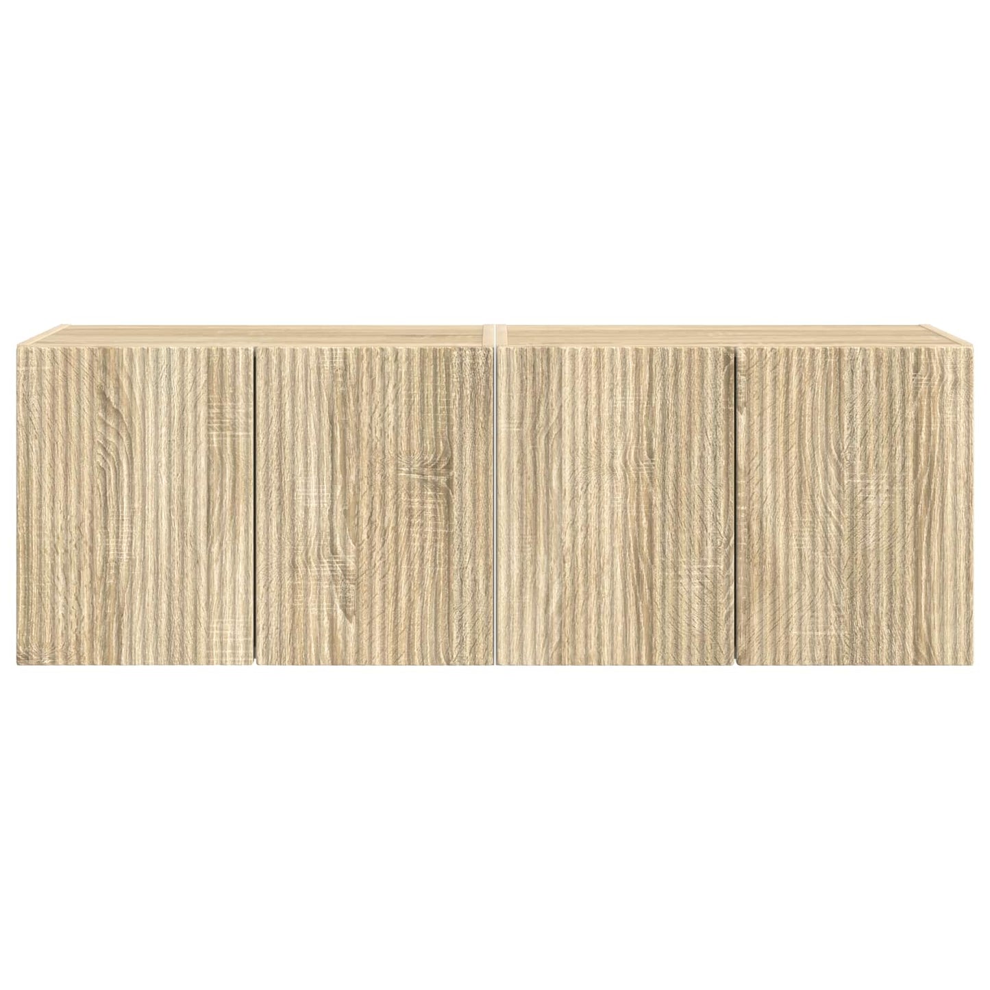 TV Wall Cabinet Wall-mounted 2 pcs Sonoma Oak 59.5 x 31 x 40 cm