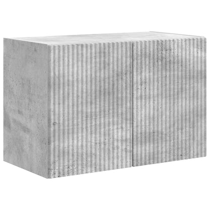 TV Wall Cabinet Concrete Grey 59.5 x 31 x 40 cm Engineered Wood