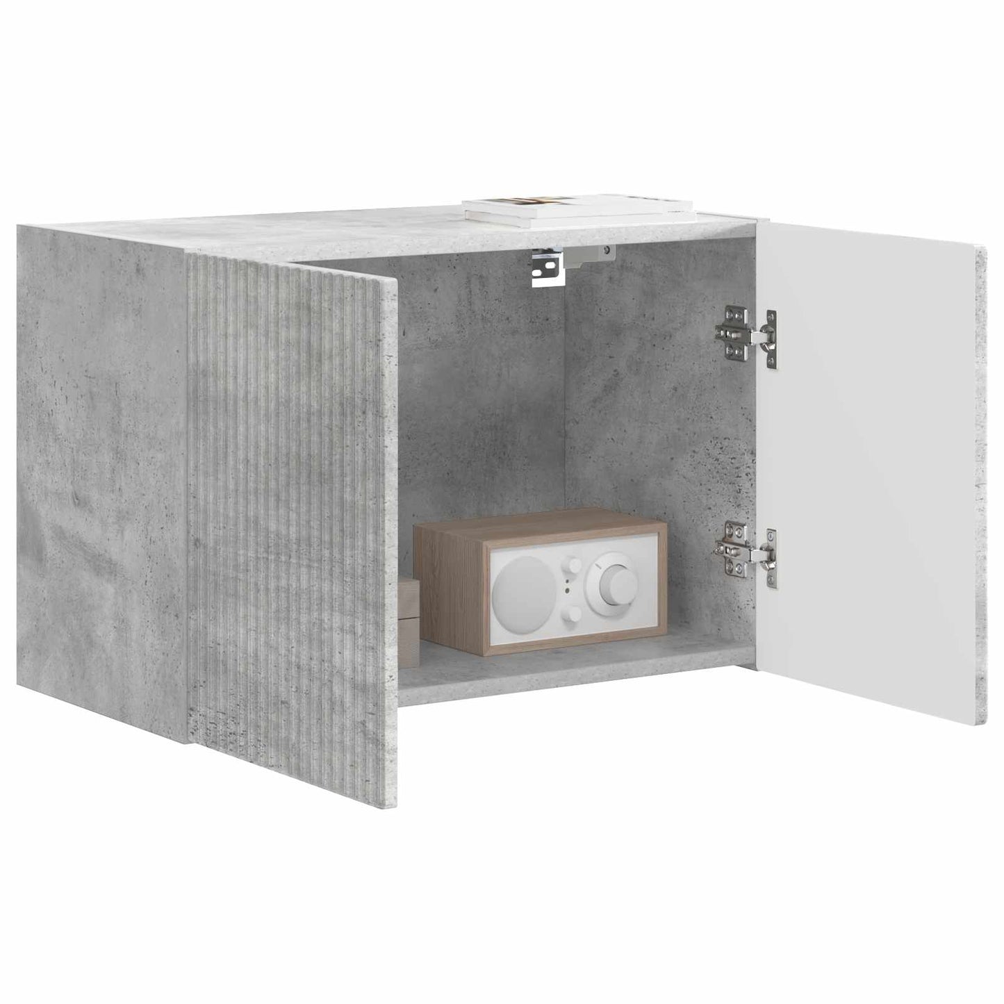 TV Wall Cabinet Concrete Grey 59.5 x 31 x 40 cm Engineered Wood