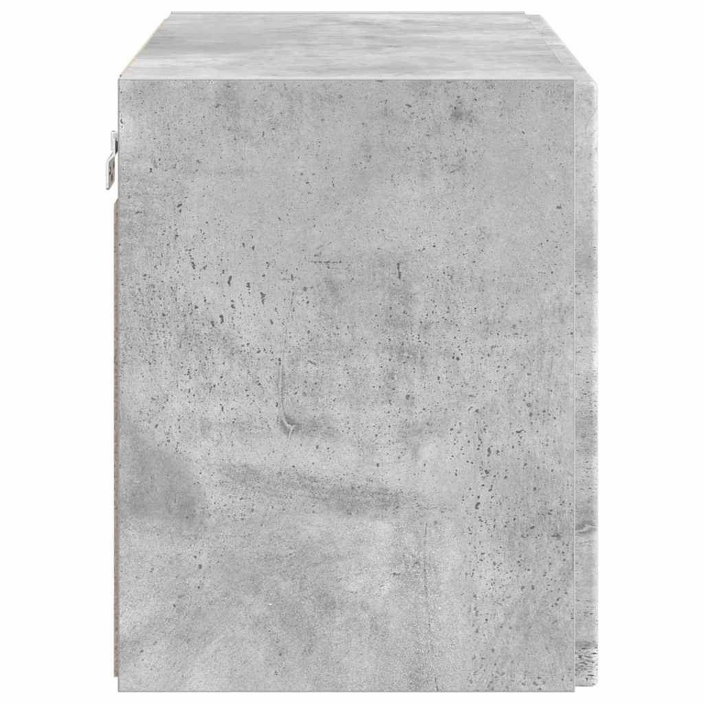 TV Wall Cabinet Concrete Grey 59.5 x 31 x 40 cm Engineered Wood
