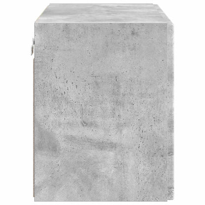 TV Wall Cabinet Concrete Grey 59.5 x 31 x 40 cm Engineered Wood
