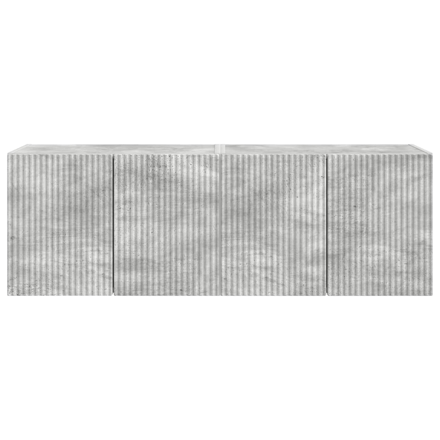 TV Wall Cabinet 2 pcs Concrete Grey 59.5 x 31 x 40 cm