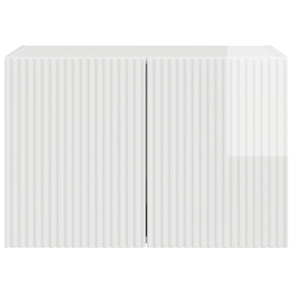 TV Wall Cabinet 59.5 x 31 x 40 cm High Gloss White