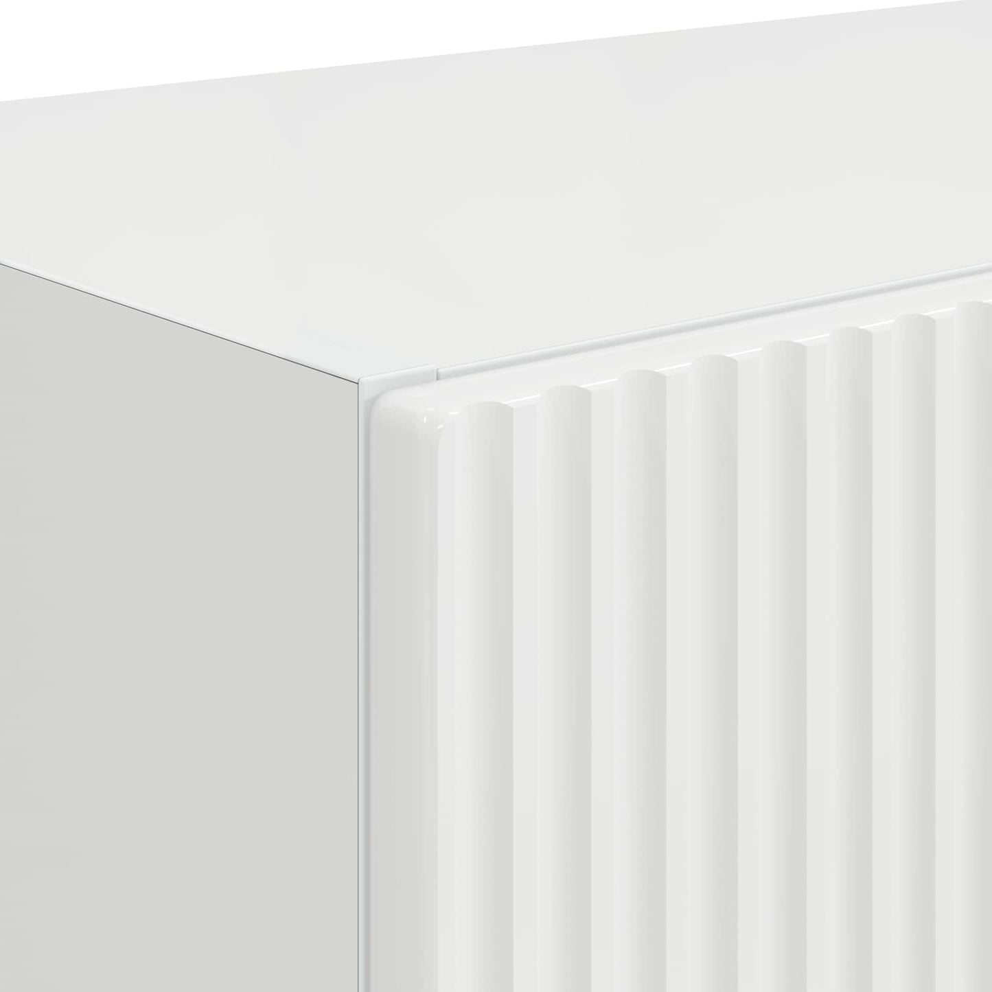 TV Wall Cabinet 2 pcs High Gloss White 59.5 x 31 x 40 cm