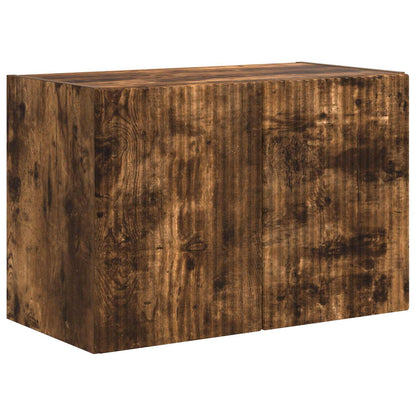 TV Wall Cabinet Smoked Oak 59.5 x 31 x 40 cm Engineered Wood