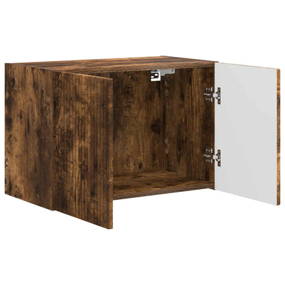 TV Wall Cabinet Smoked Oak 59.5 x 31 x 40 cm Engineered Wood