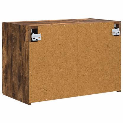 TV Wall Cabinet Smoked Oak 59.5 x 31 x 40 cm Engineered Wood