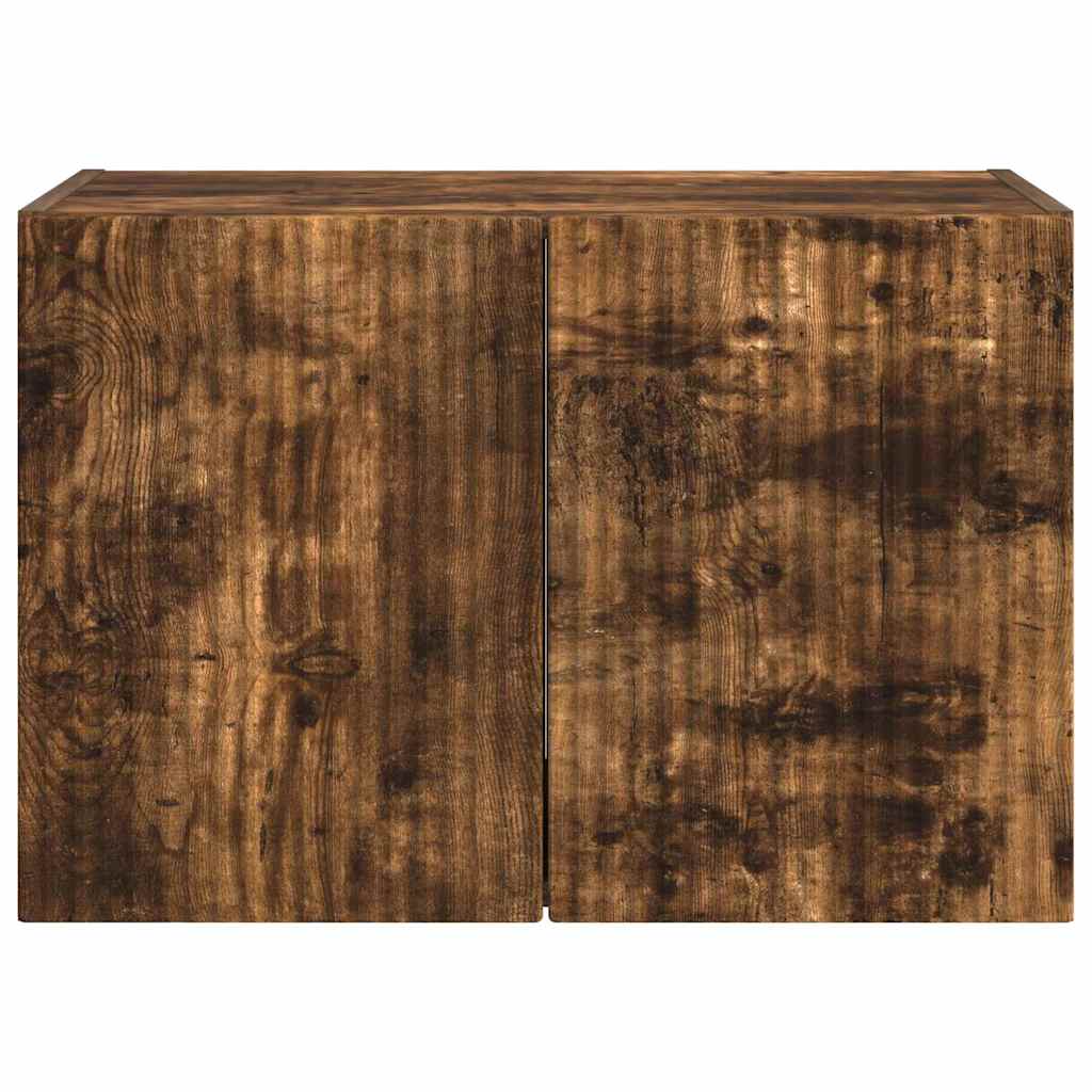 TV Wall Cabinet Smoked Oak 59.5 x 31 x 40 cm Engineered Wood