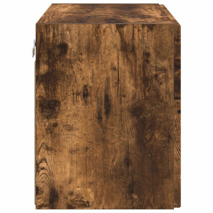 TV Wall Cabinet Smoked Oak 59.5 x 31 x 40 cm Engineered Wood