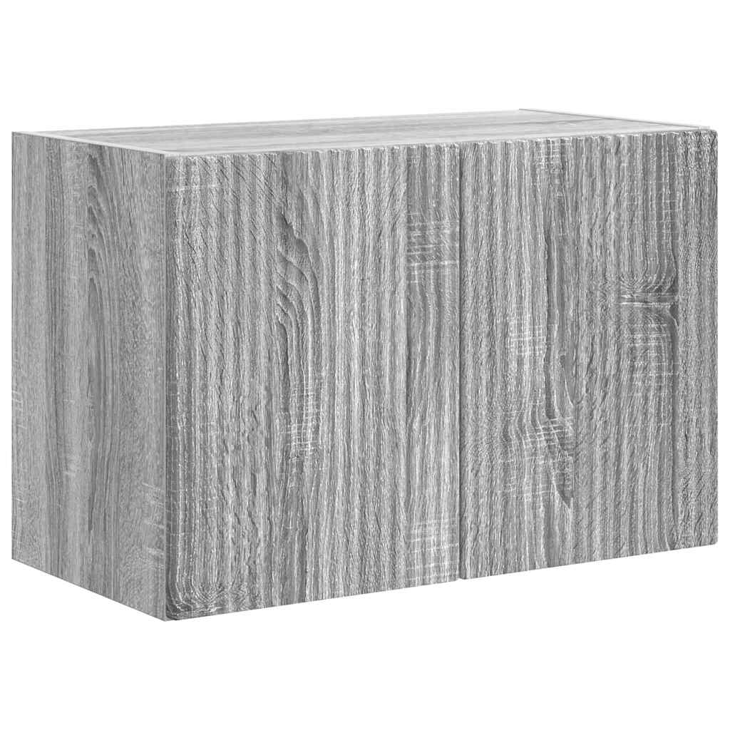 TV Wall Cabinet Grey Sonoma 59.5 x 31 x 40 cm Engineered Wood