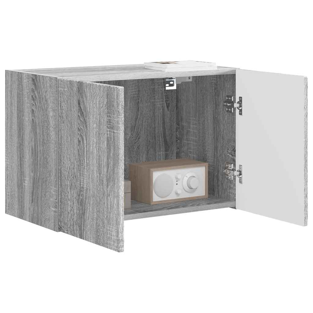 TV Wall Cabinet Grey Sonoma 59.5 x 31 x 40 cm Engineered Wood