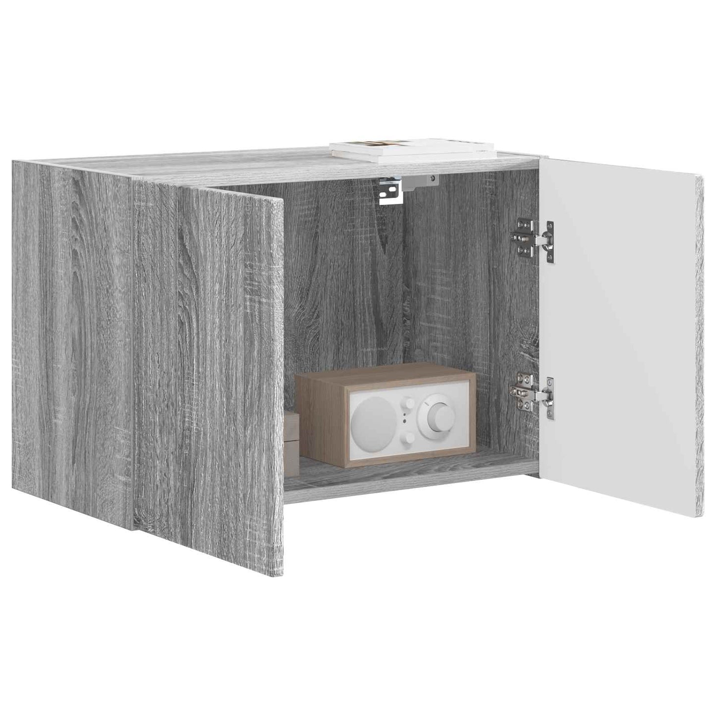 TV Wall Cabinet Grey Sonoma 59.5 x 31 x 40 cm Engineered Wood