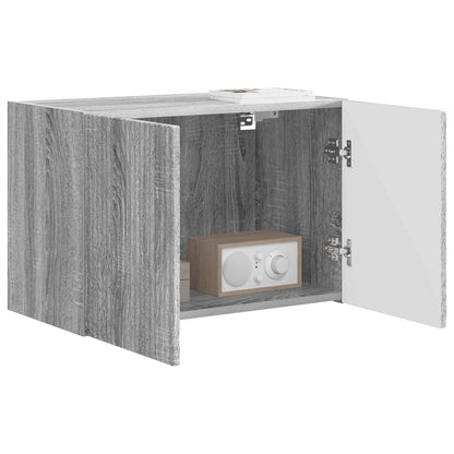TV Wall Cabinet Grey Sonoma 59.5 x 31 x 40 cm Engineered Wood