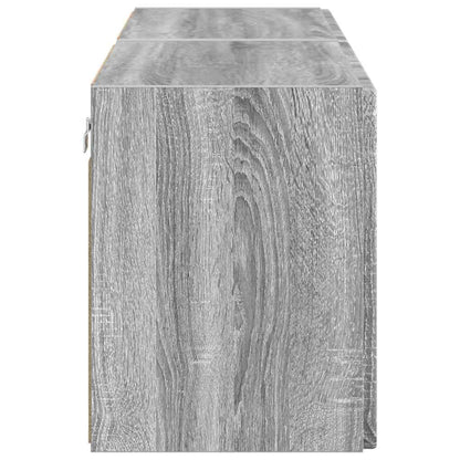 TV Wall Cabinet 2 pcs Grey Sonoma 59.5 x 31 x 40 cm