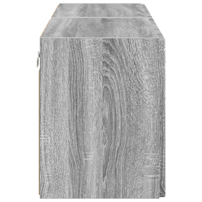 TV Wall Cabinet 2 pcs Grey Sonoma 59.5 x 31 x 40 cm