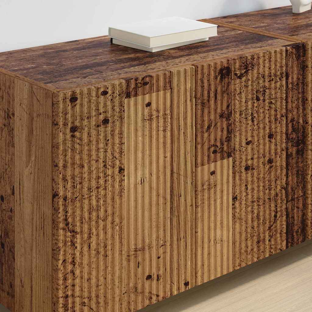 TV Wall Cabinet Wall-mounted 2 pcs Old Wood 59.5 x 31 x 40 cm